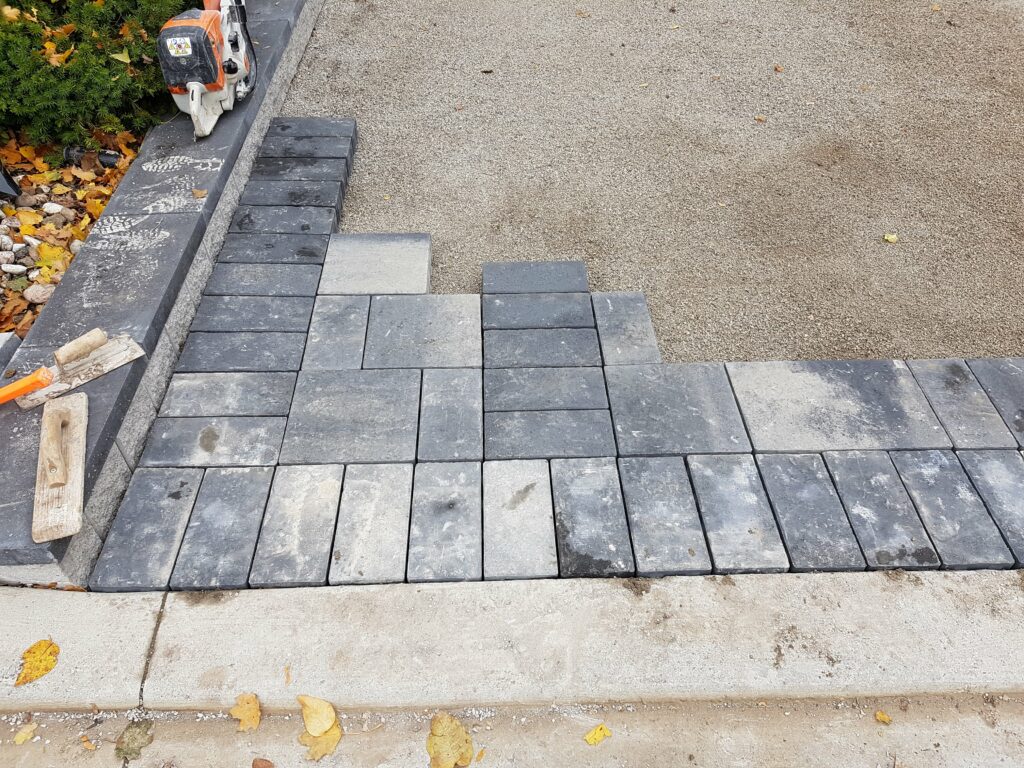 Interlock Driveway Install Terrastone Landscaping